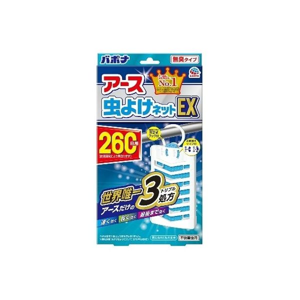 EARTH 晾衣杆驱虫驱蚊网EX  1片装  持续260天