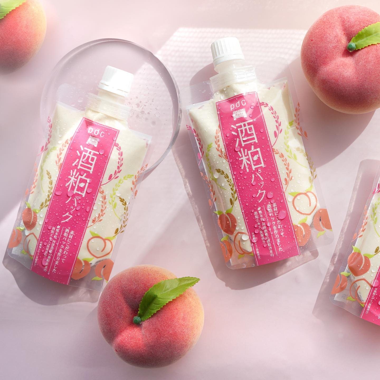 蜜桃限定！日本pdc酒粕面膜涂抹式酒糟清洁毛孔去黄保湿焕亮肌肤