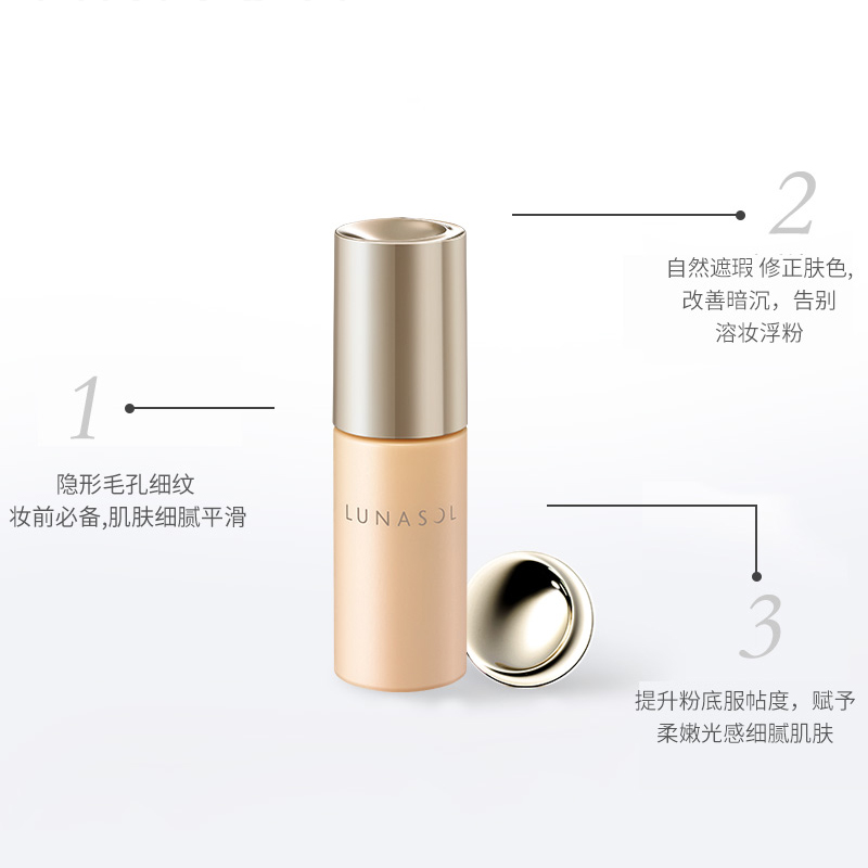 【代买】LUNASOL WATERY PRIMER 隔离 30mL SPF13・PA+