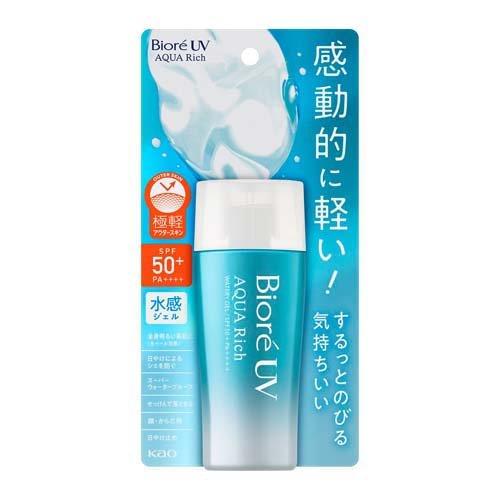 Biore 碧柔防晒啫喱 SPF50+ 水感保湿面部隔离玻尿酸精华配合   70ml