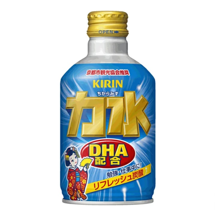 KIRIN 麒麟 力水 DHA配合碳酸汽水饮料 300ml