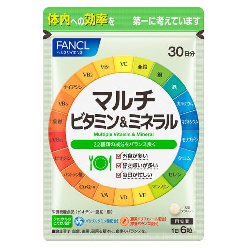 FANCL 芳珂 多维生素&amp;矿物质30天份 180粒