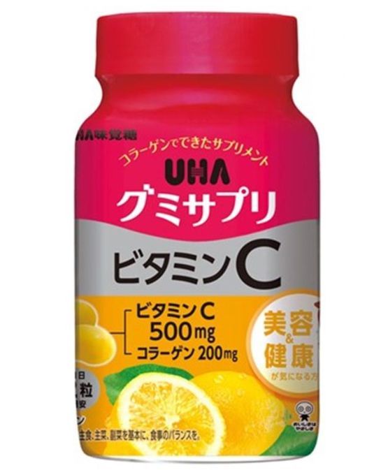 UHA 味觉糖维他命C 软糖瓶装 30日装/60粒